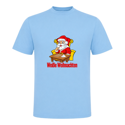 Unisex T-Shirt Weiße Weihnachten - Sky Blue