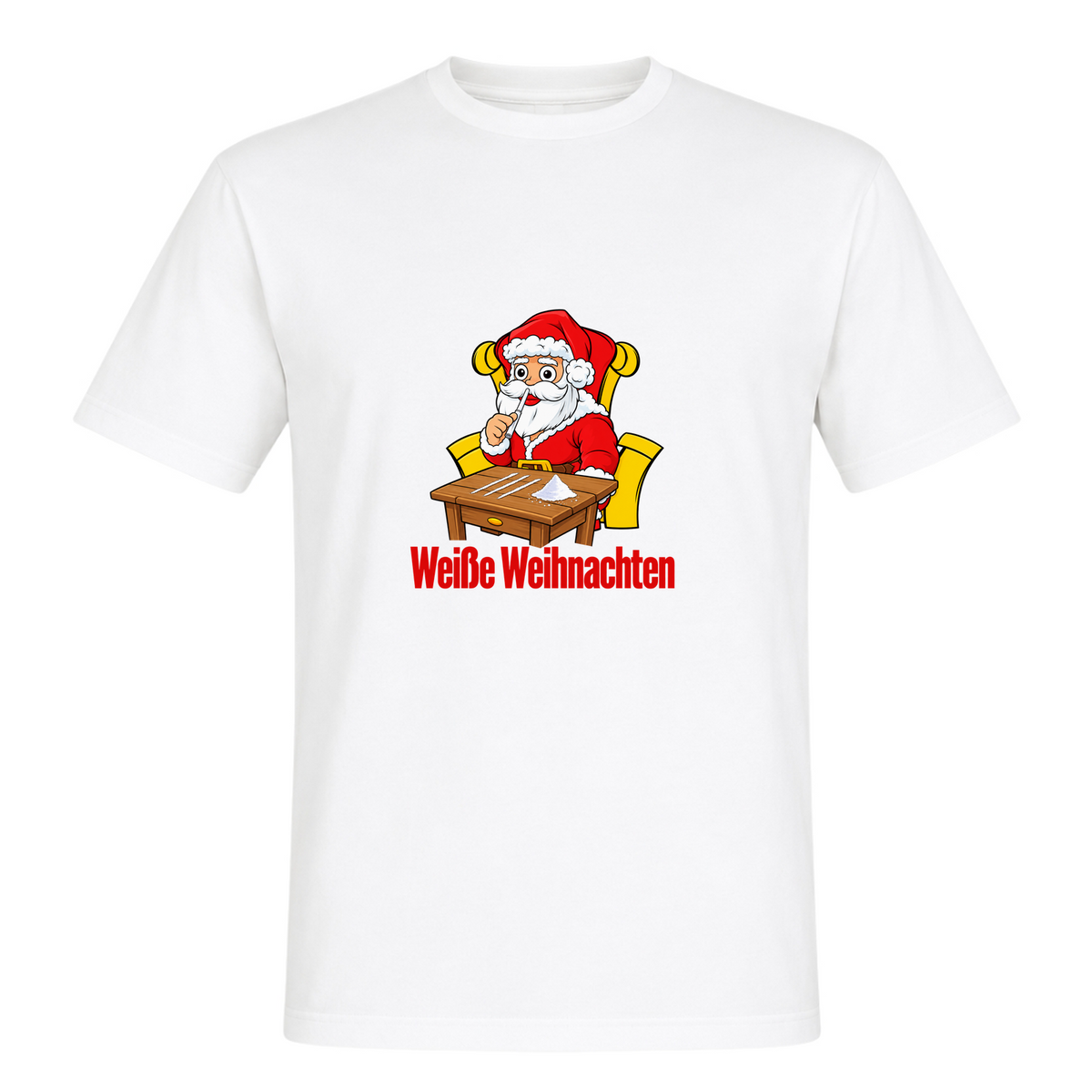 Unisex T-Shirt Weiße Weihnachten - White