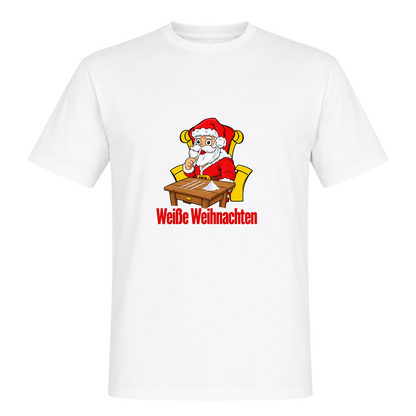 Unisex T-Shirt Weiße Weihnachten - White