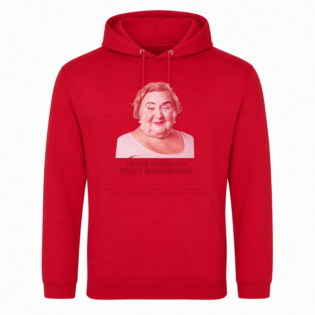 Unisex Hoodie Widerlich statt wieder nich - rot
