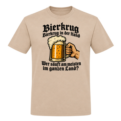 Unisex T-Shirt Bierkrug Bierkrug in der Hand - Rope