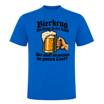 Unisex T-Shirt Bierkrug Bierkrug in der Hand - Royal Blue 241