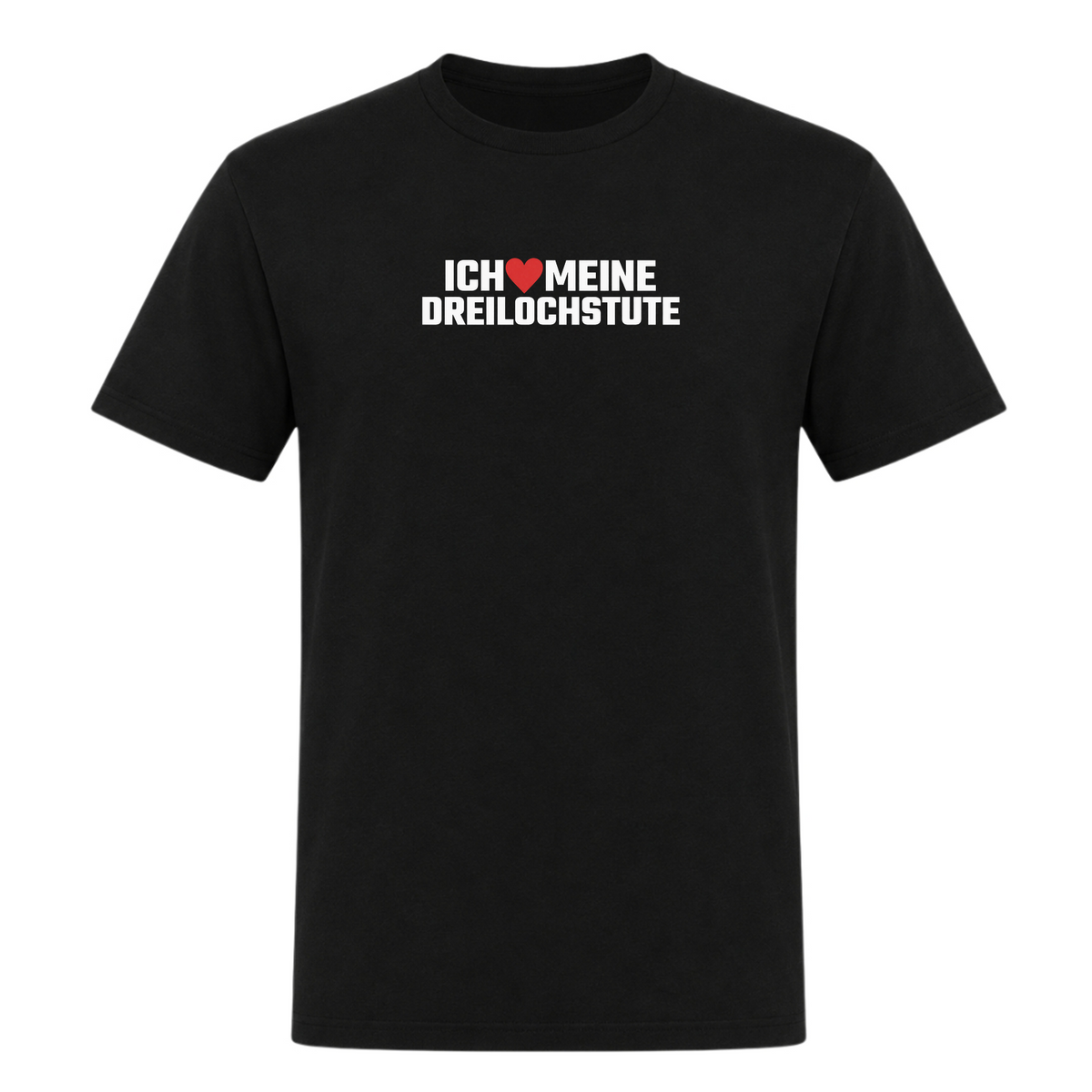 Unisex T-Shirt Dreilochstute - Deep Black
