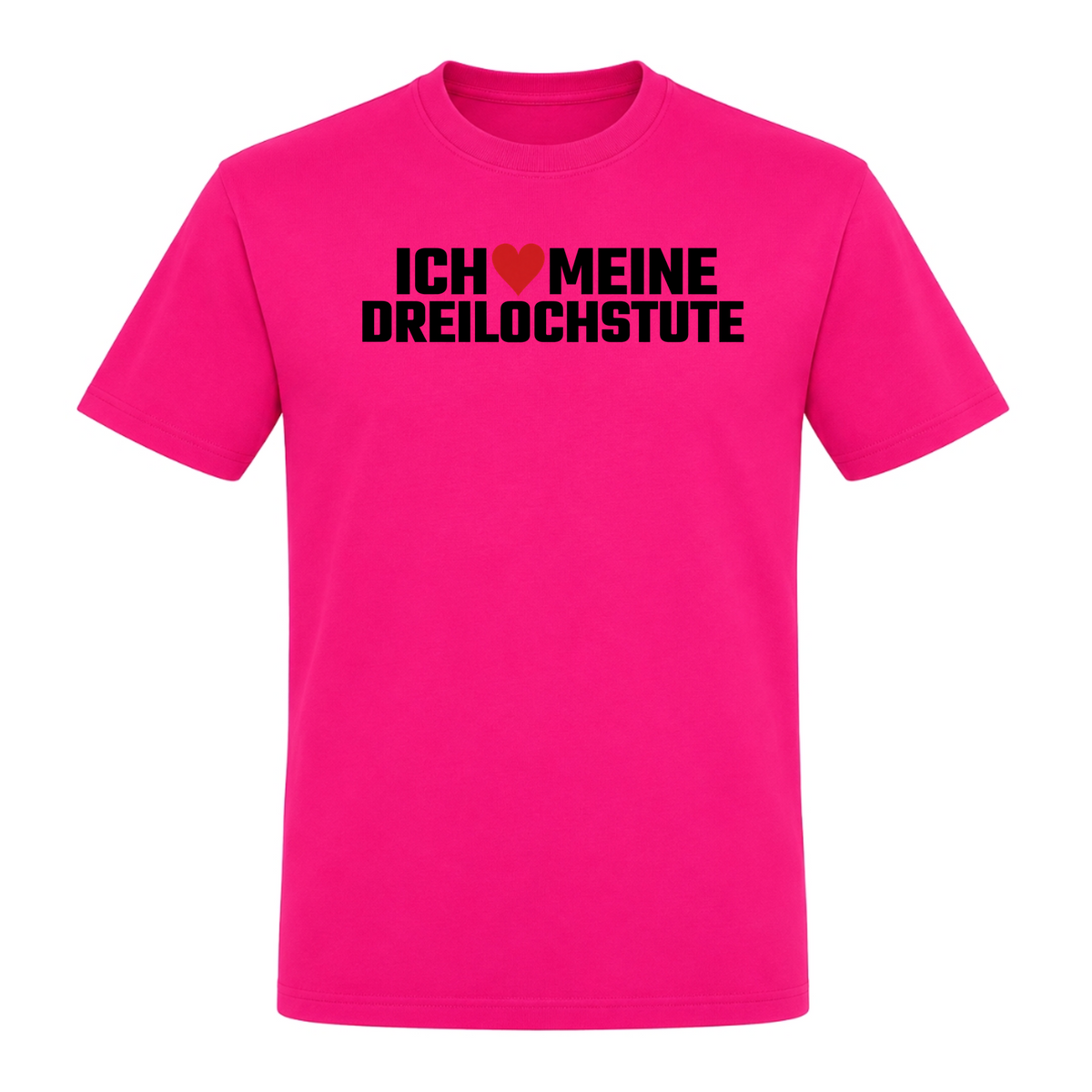 Unisex T-Shirt Dreilochstute - Fuchsia