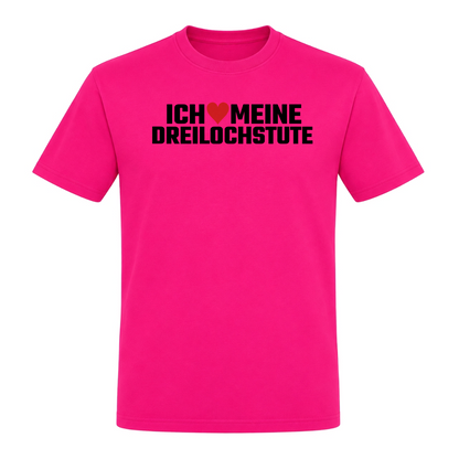 Unisex T-Shirt Dreilochstute - Fuchsia