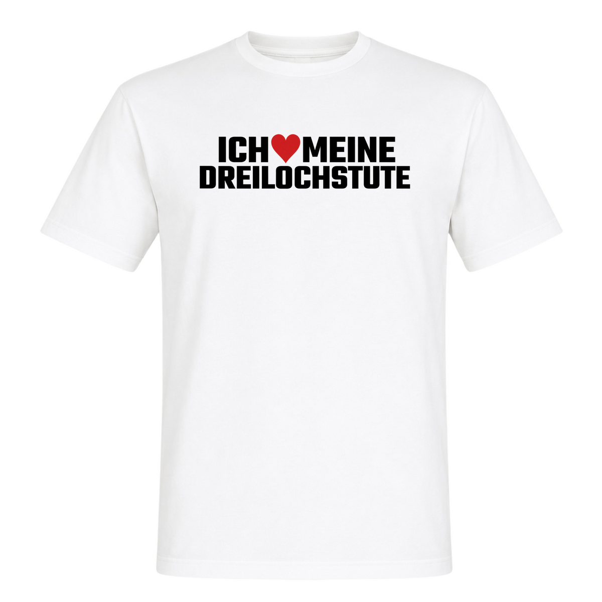 Unisex T-Shirt Dreilochstute - White