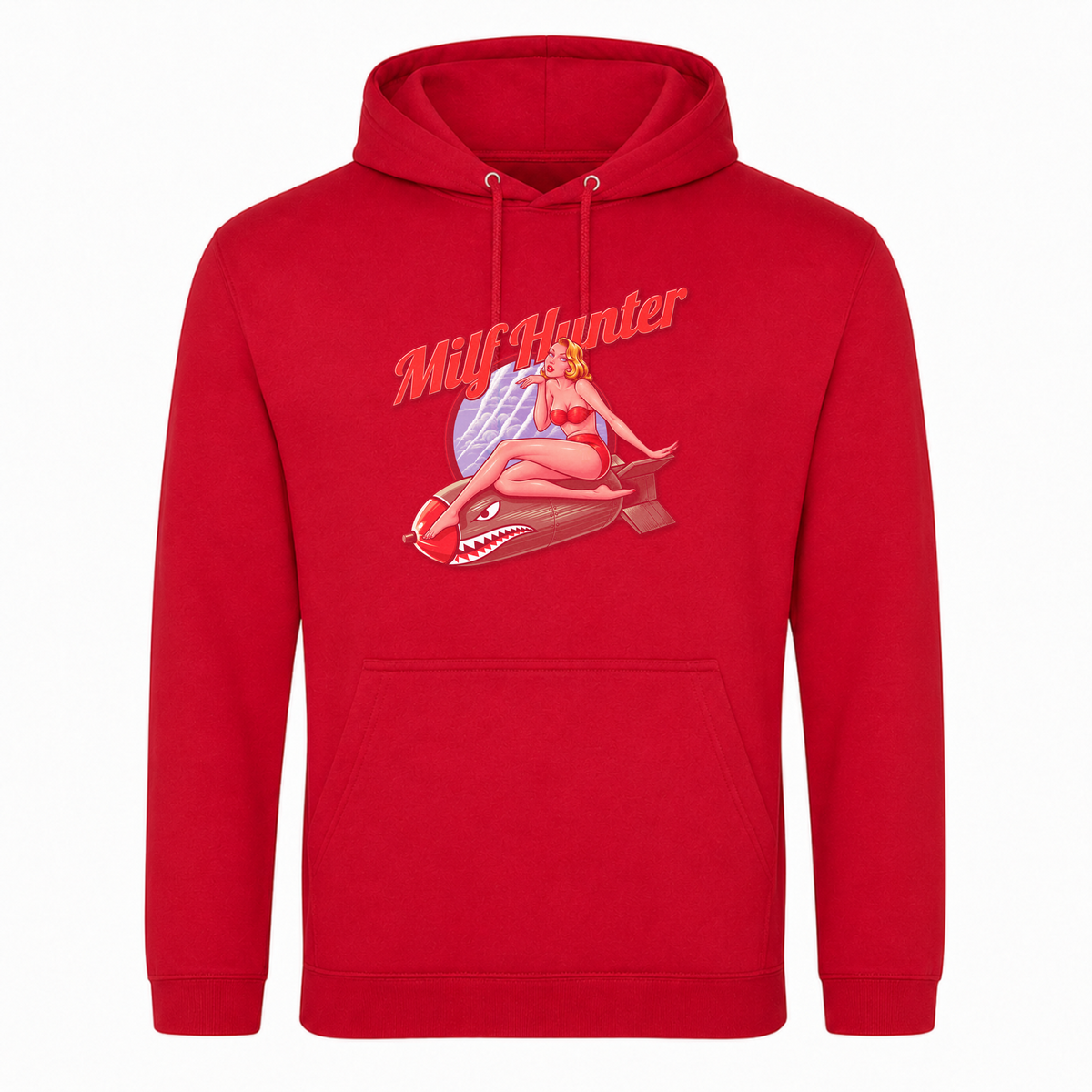 Unisex Hoodie Milf Hunter - rot