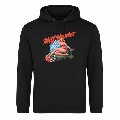 Unisex Hoodie Milf Hunter - Schwarz