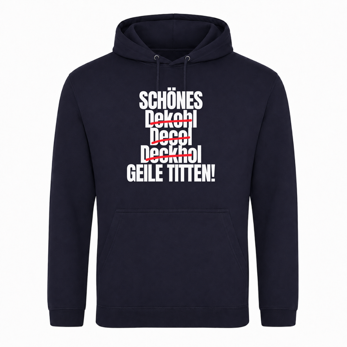 Unisex Hoodie Geile Titten - French Navy