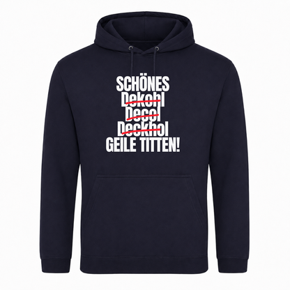 Unisex Hoodie Geile Titten - French Navy