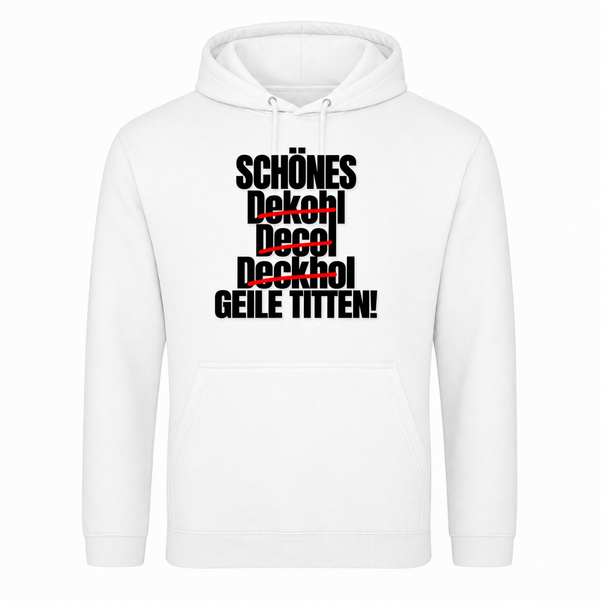 Unisex Hoodie Geile Titten - Weiß