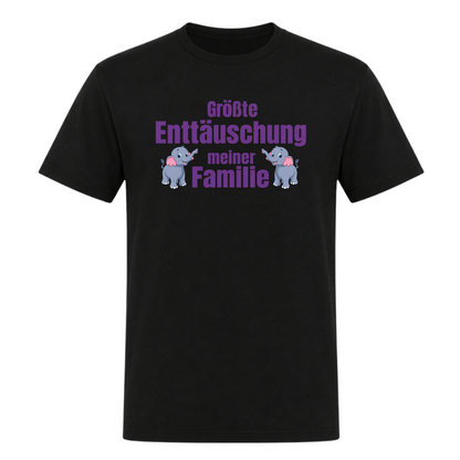 Unisex T-Shirt Enttäuschung der Familie - Deep Black