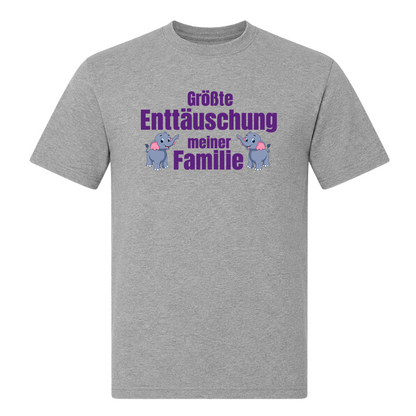 Unisex T-Shirt Enttäuschung der Familie - Grey Melange