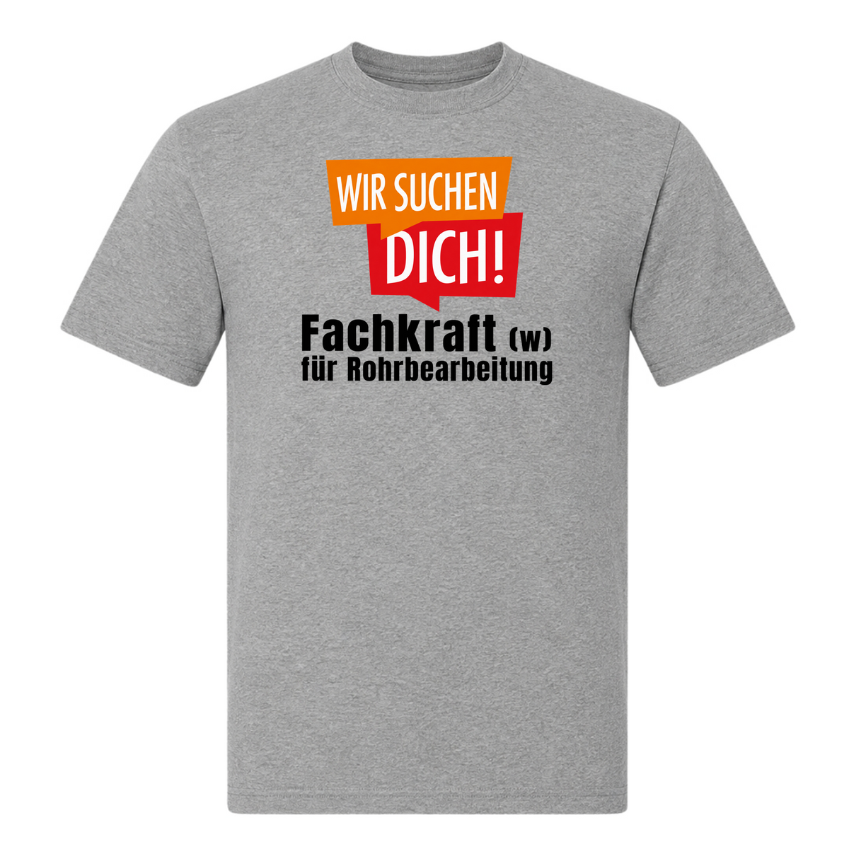 Unisex T-Shirt Fachkraft für Rohrbearbeitung - Grey Melange