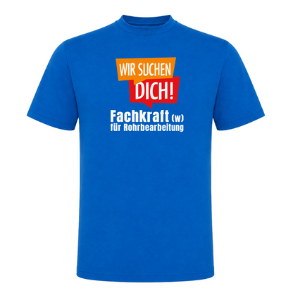 Unisex T-Shirt Fachkraft für Rohrbearbeitung - Royal Blue 241