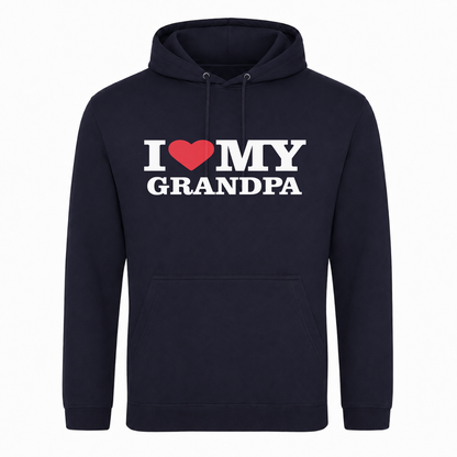 I ♥️  MY Grandpa Unisex Hoodie - French Navy