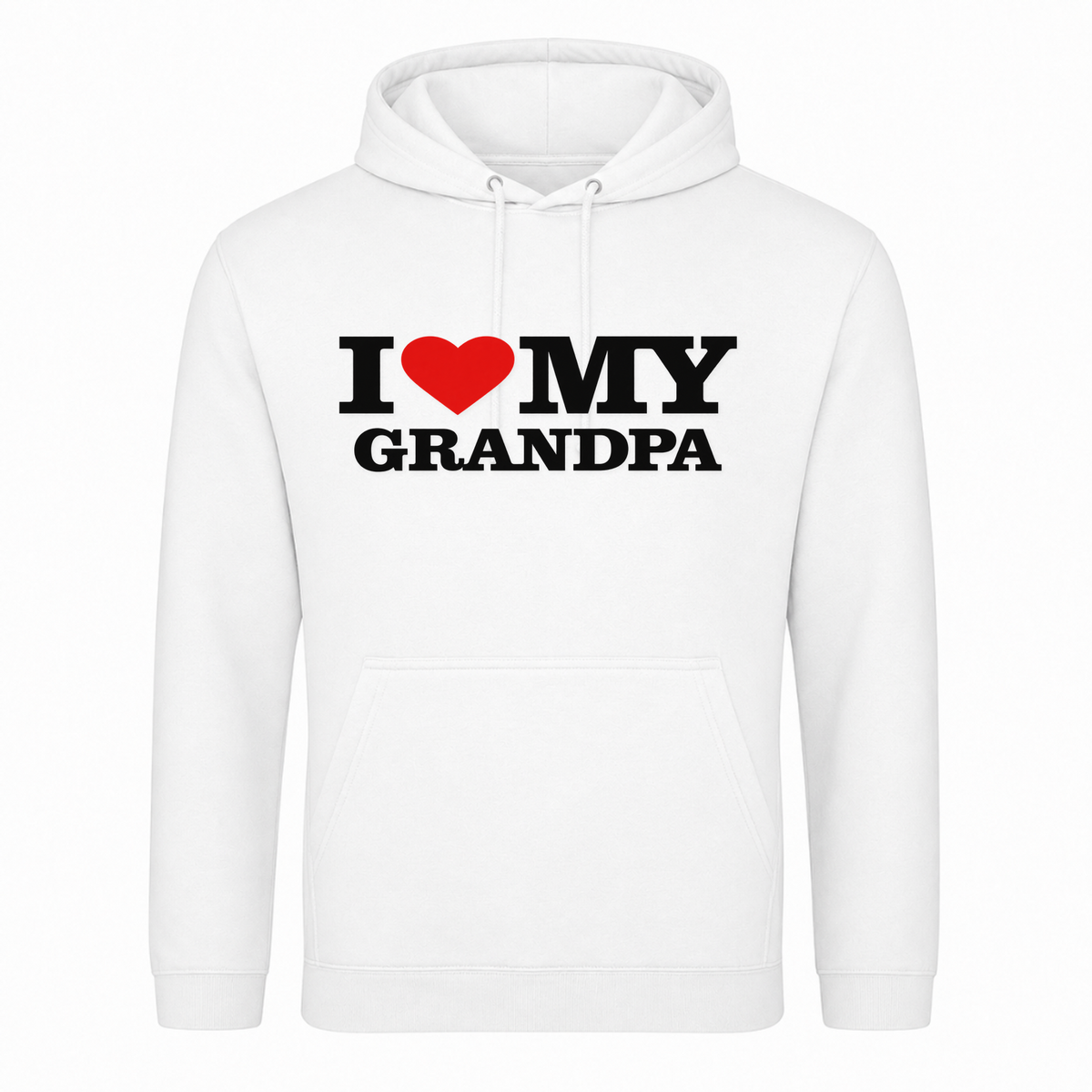 I ♥️  MY Grandpa Unisex Hoodie - Weiß