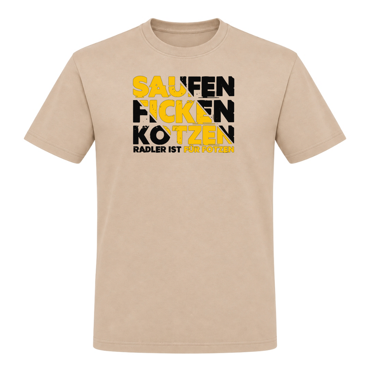 Unisex T-Shirt Saufen Ficken Kotzen - Rope