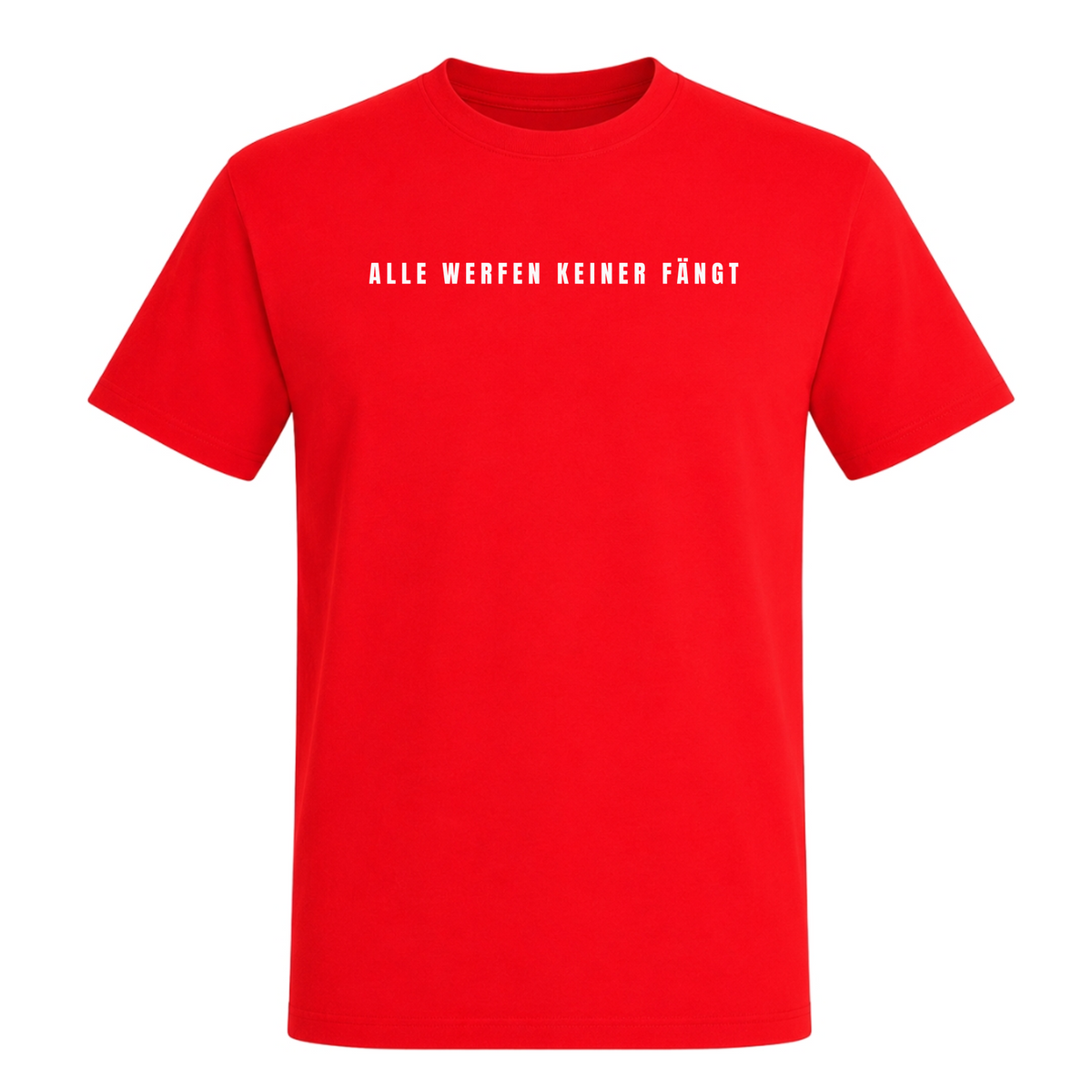 Unisex T-Shirt Alle werfen keiner fängt - Red
