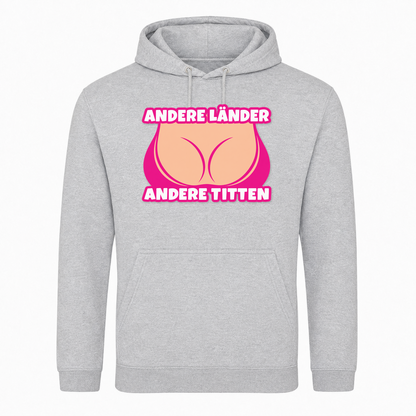 Andere Länder Andere Titten Unisex Hoodie -  Heather Grey