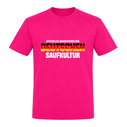 Unisex T-Shirt Wahrzeichen der Deutschen Saufkultur - Fuchsia