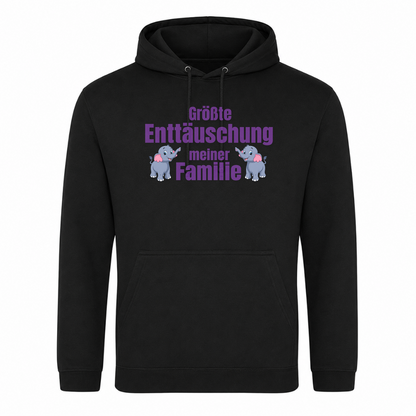 Unisex Hoodie Enttäuschung der Familie - Schwarz