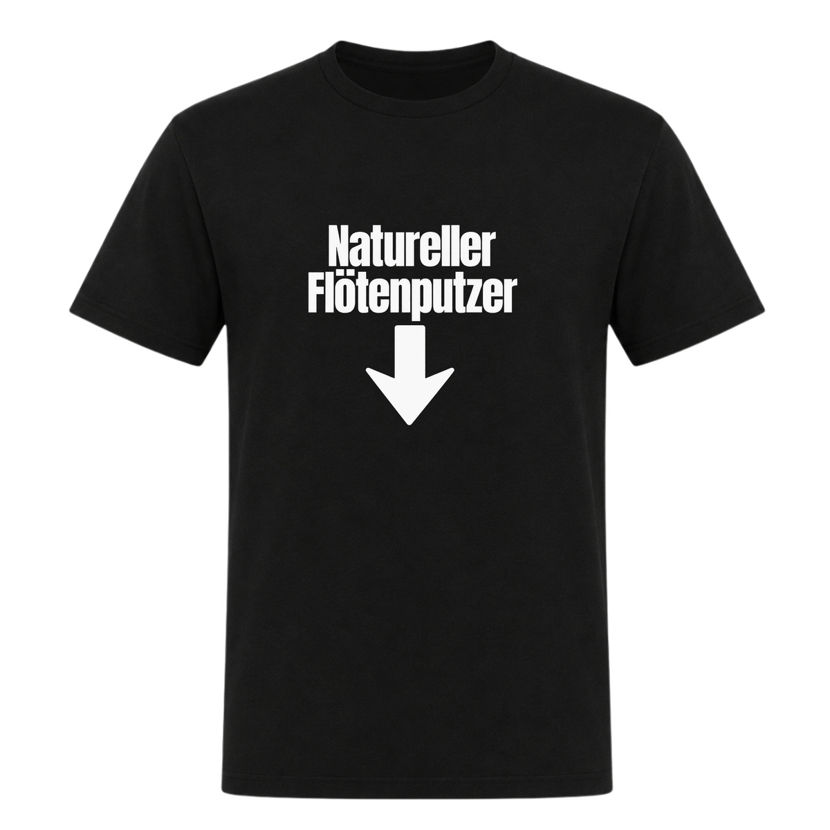 Unisex T-Shirt Natureller Flötenputzer - Deep Black