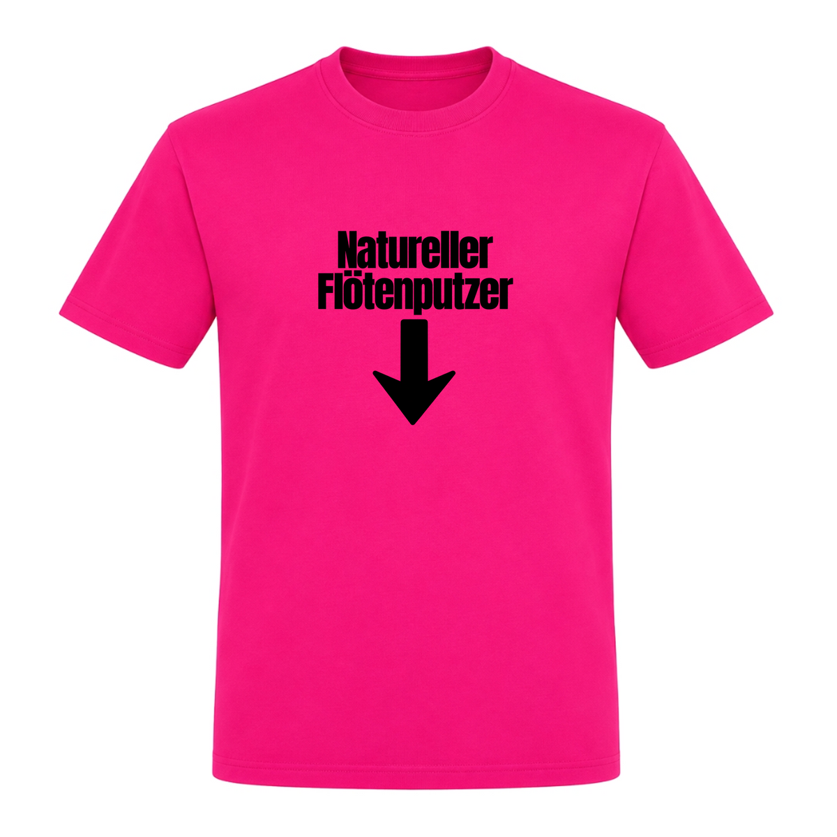 Unisex T-Shirt Natureller Flötenputzer - Fuchsia