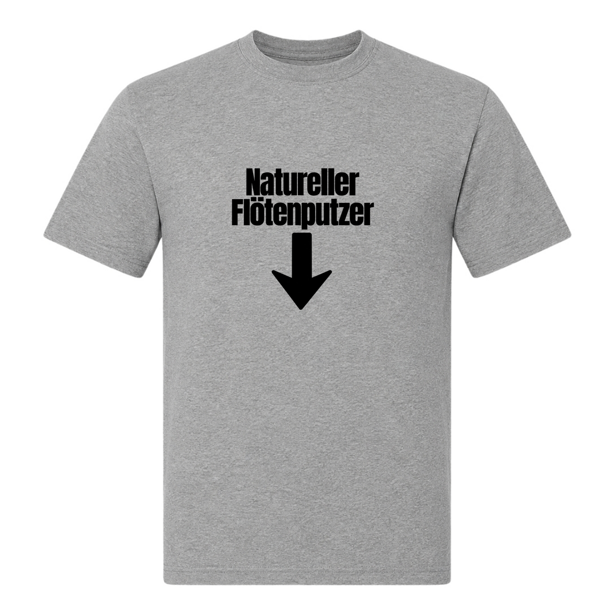 Unisex T-Shirt Natureller Flötenputzer - Grey Melange