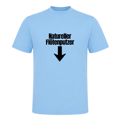 Unisex T-Shirt Natureller Flötenputzer - Sky Blue