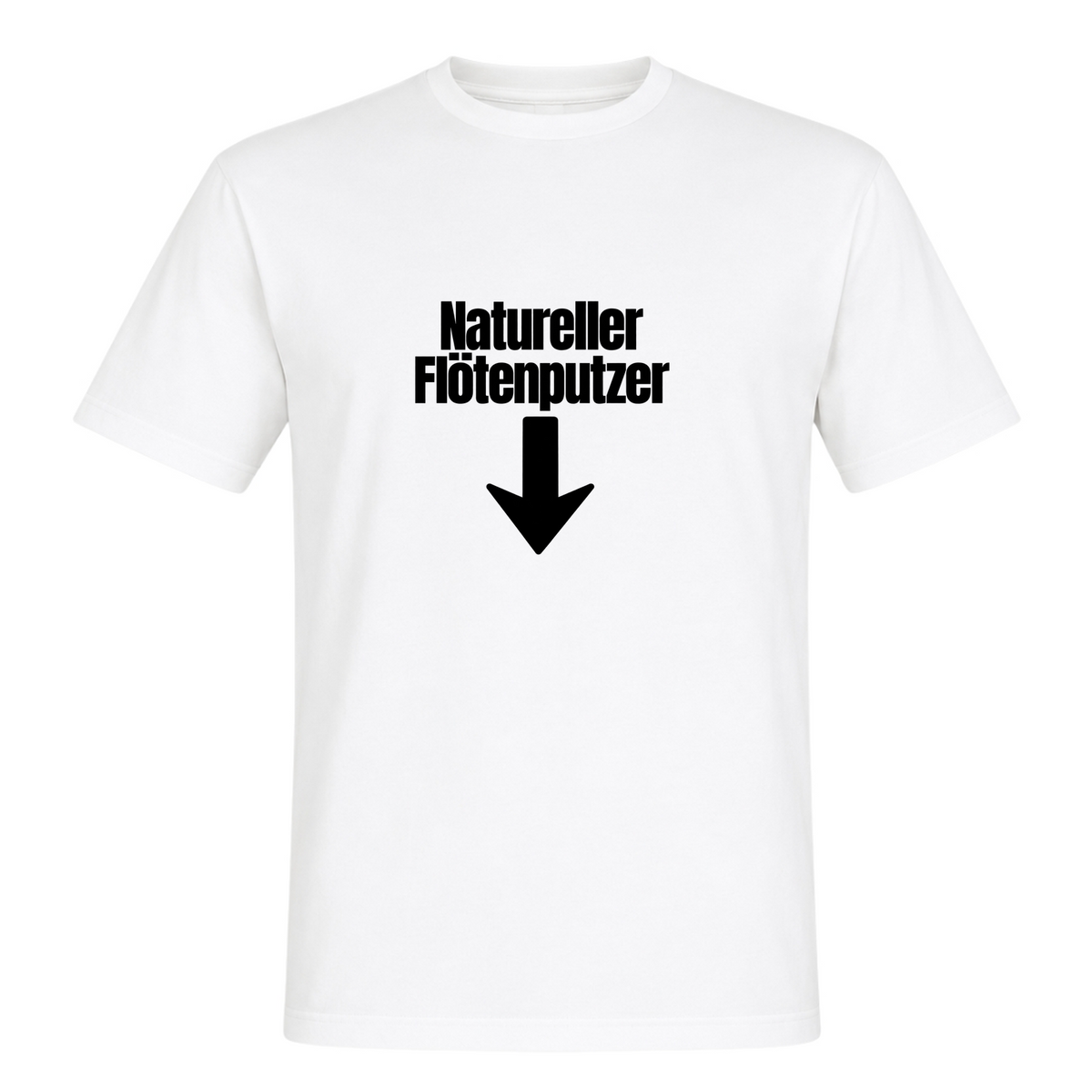 Unisex T-Shirt Natureller Flötenputzer - White