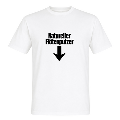 Unisex T-Shirt Natureller Flötenputzer - White