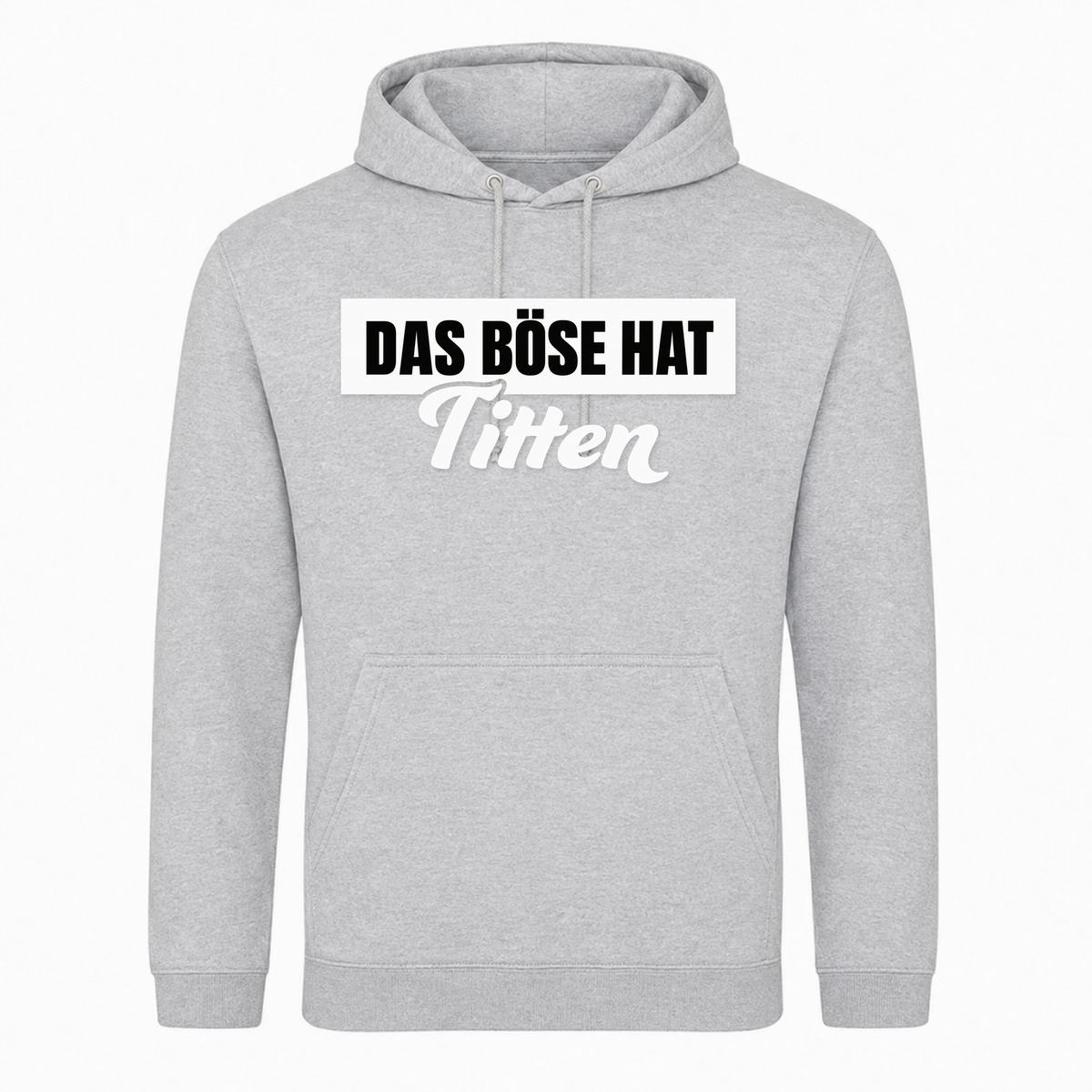 Unisex Hoodie Das Böse hat Titten -  Heather Grey