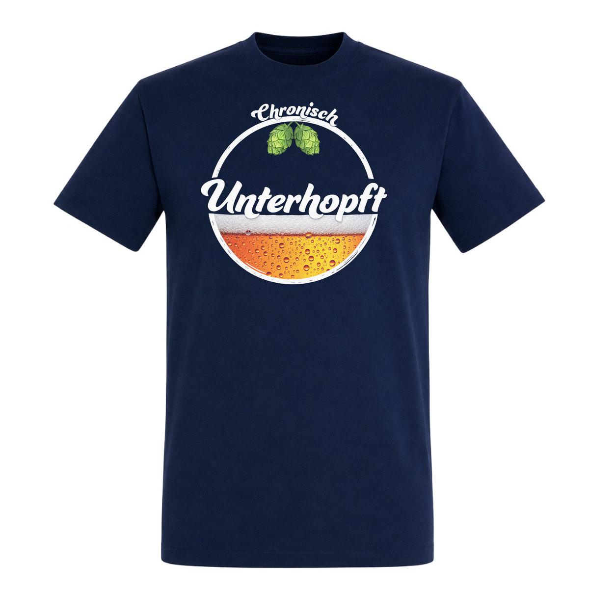 Unisex T-Shirt Chronisch Unterhopft - French Navy
