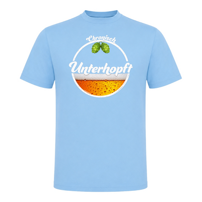Unisex T-Shirt Chronisch Unterhopft - Sky Blue