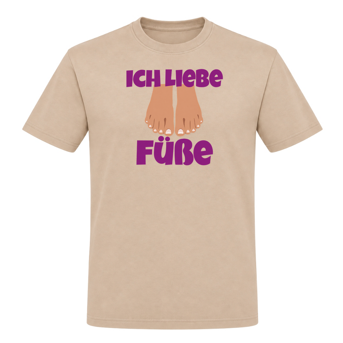 Unisex T-Shirt Ich Liebe Füße - Rope