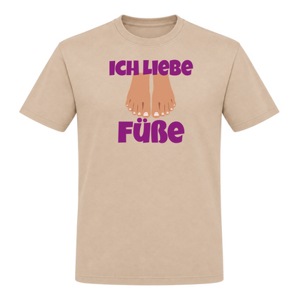 Unisex T-Shirt Ich Liebe Füße - Rope