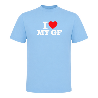 I ♥️ My GF Unisex T-Shirt - Sky Blue