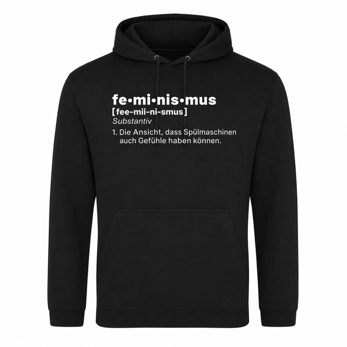 Unisex Hoodie Feminismus - Schwarz