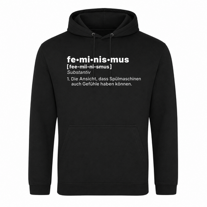 Unisex Hoodie Feminismus - Schwarz