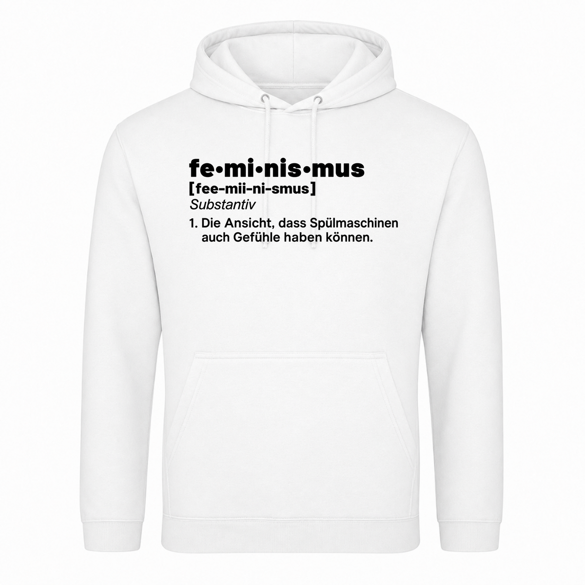 Unisex Hoodie Feminismus - Weiß