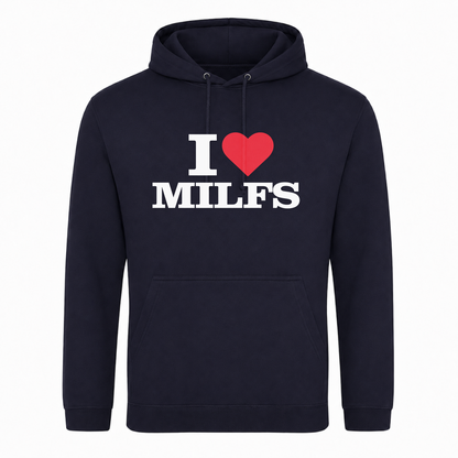 I ♥️  Milfs Unisex Hoodie - French Navy