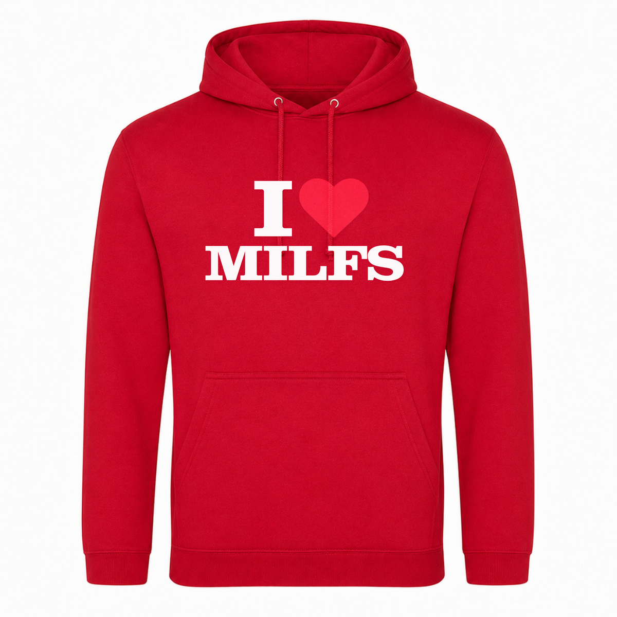 I ♥️  Milfs Unisex Hoodie - rot