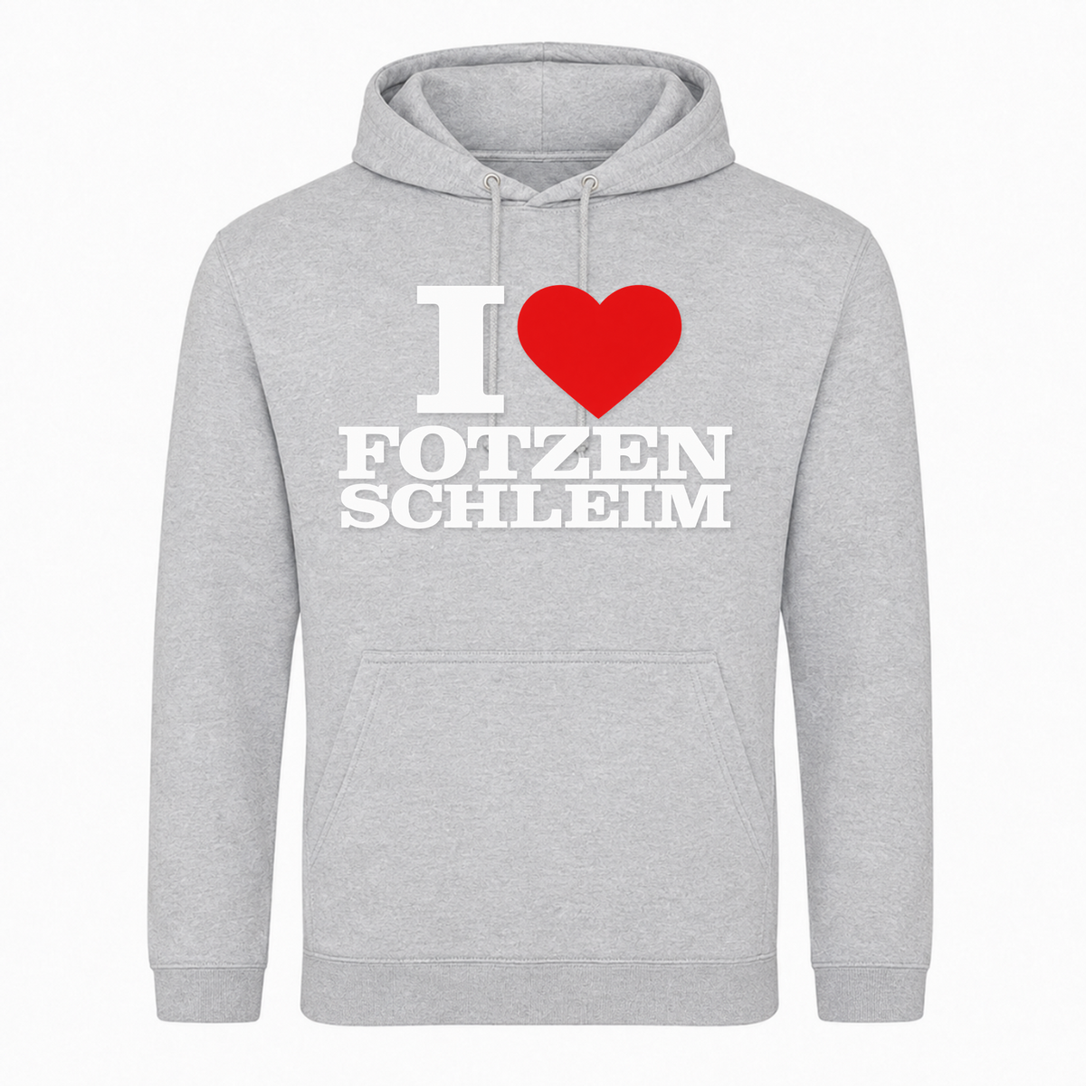 I ♥️ Fotzenschleim Unisex Hoodie -  Heather Grey