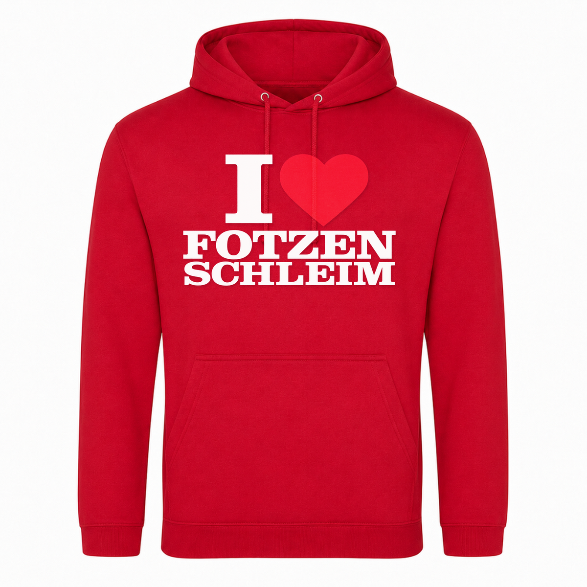 I ♥️ Fotzenschleim Unisex Hoodie - rot