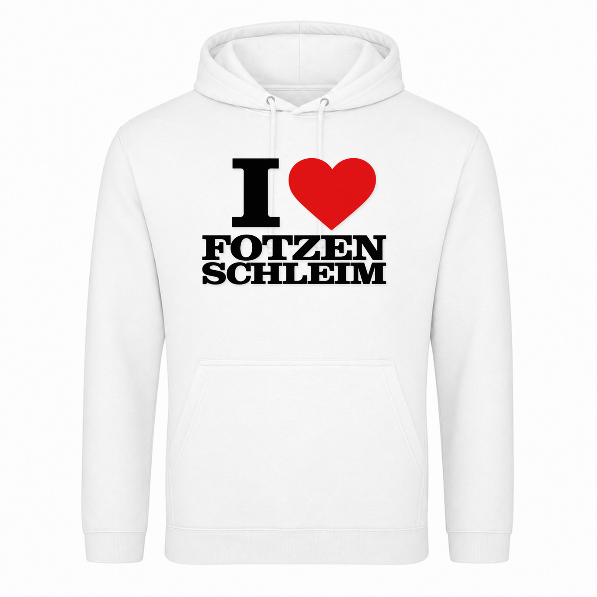 I ♥️ Fotzenschleim Unisex Hoodie - Weiß
