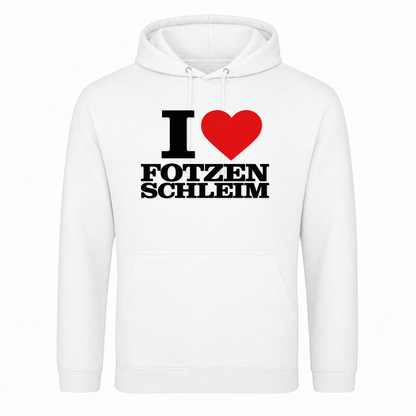I ♥️ Fotzenschleim Unisex Hoodie - Weiß