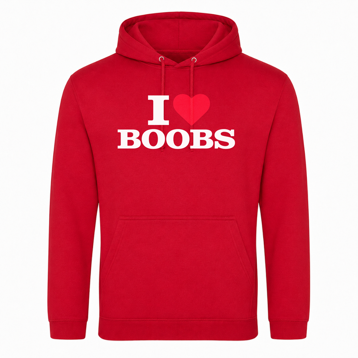 I ♥️ Boobs Unisex Hoodie - rot