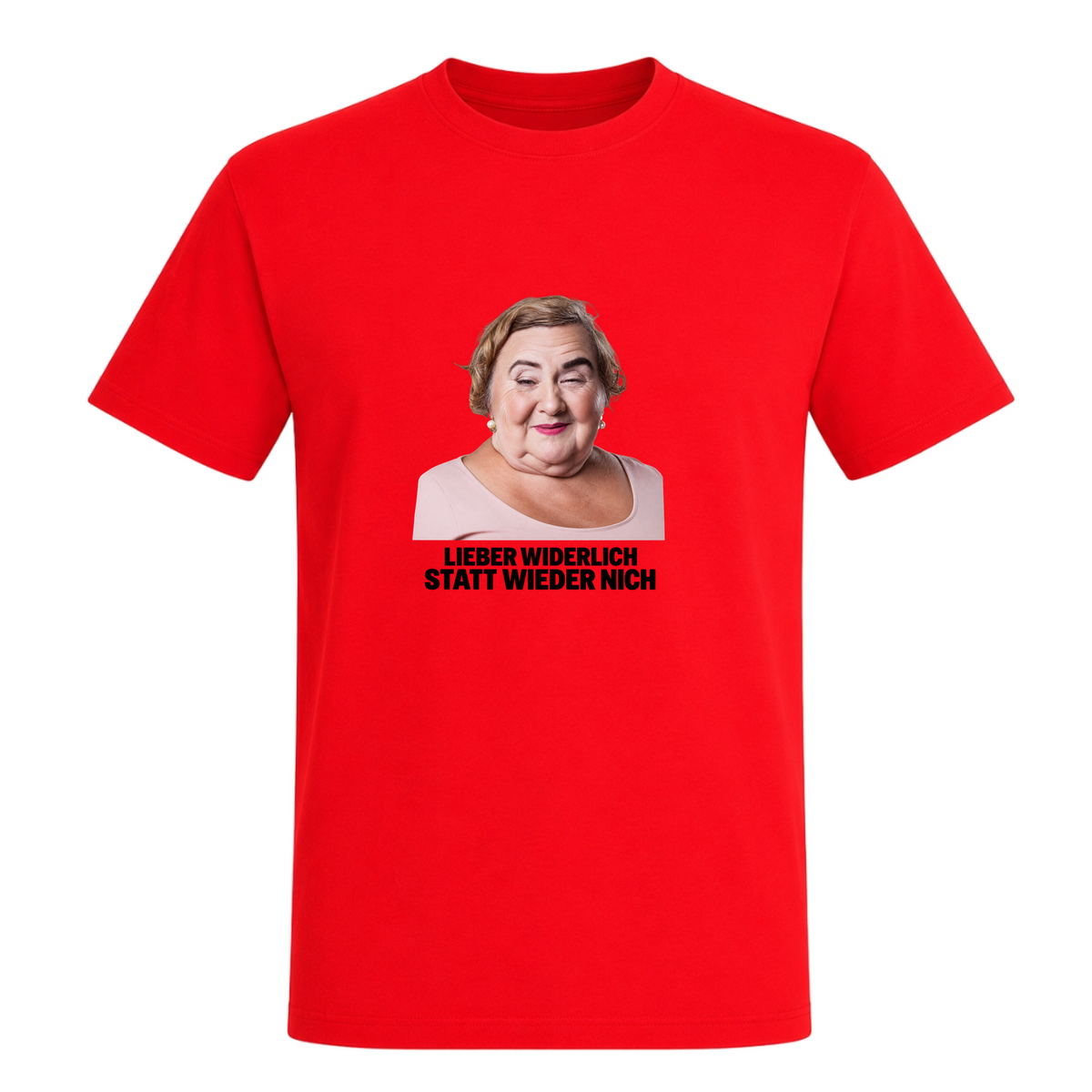 Unisex T-Shirt Widerlich statt wieder nich - Red