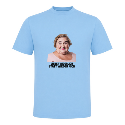 Unisex T-Shirt Widerlich statt wieder nich - Sky Blue